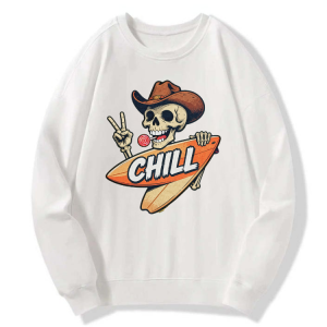 Chill Skull Surf Sweatshirt